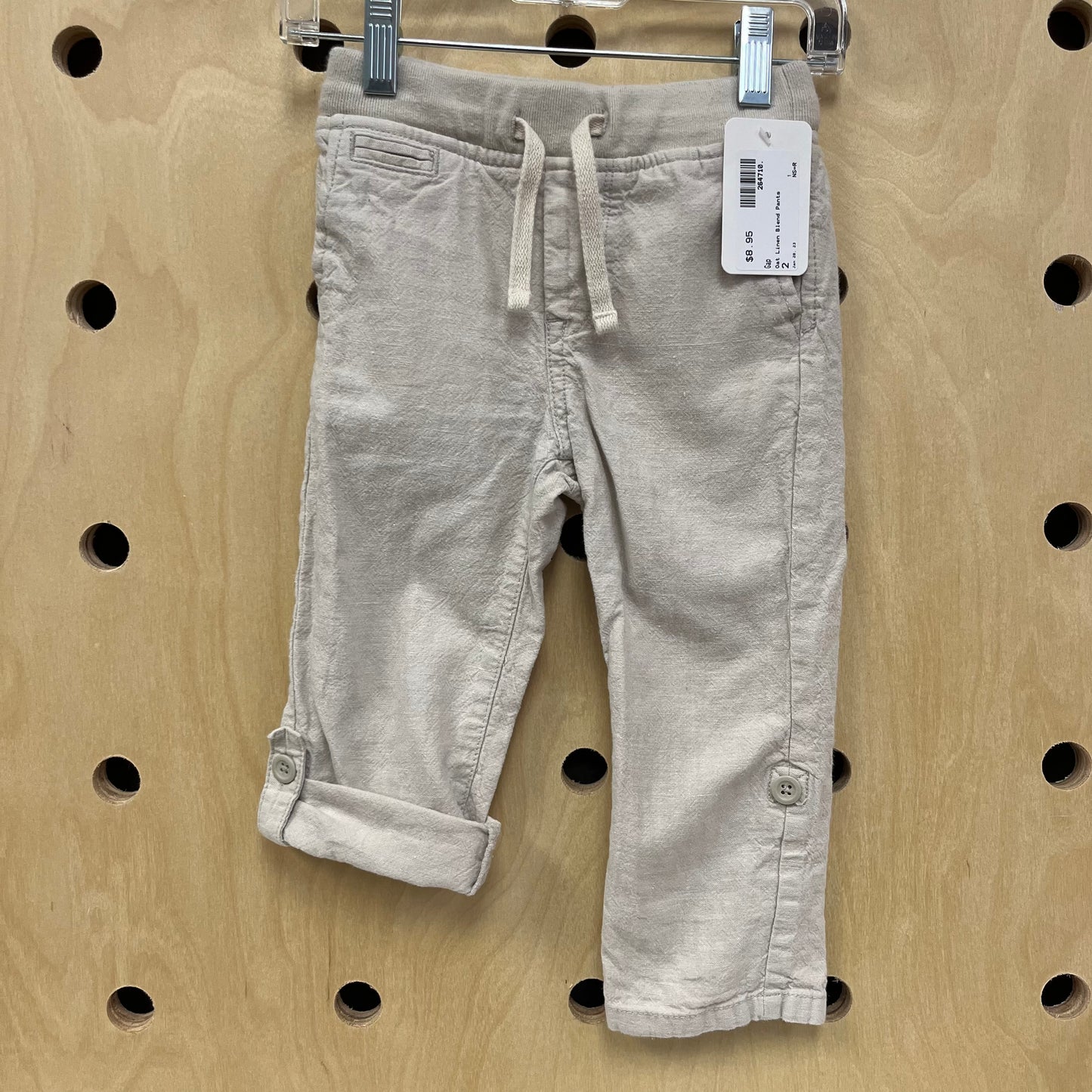 Oat Linen Blend Pants