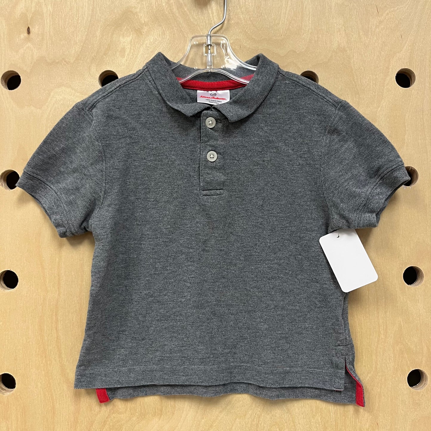 Grey Short Sleeve Polo