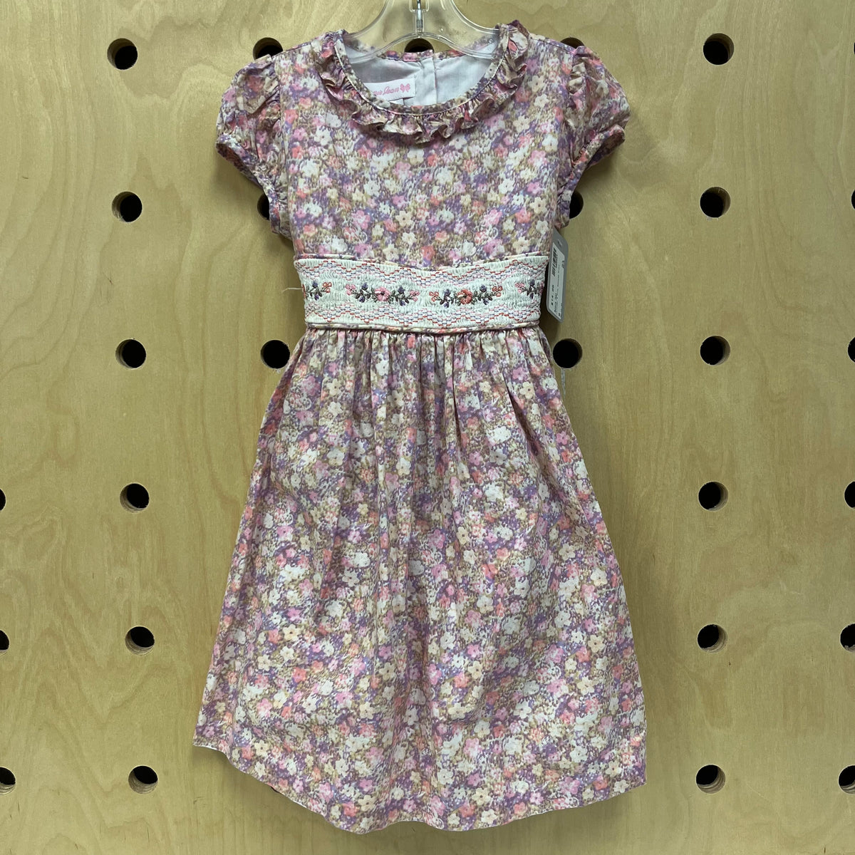Lavender & Pink Smocked Dress