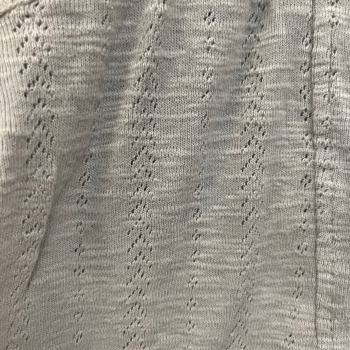 Grey Lacey Knit Organic Pants