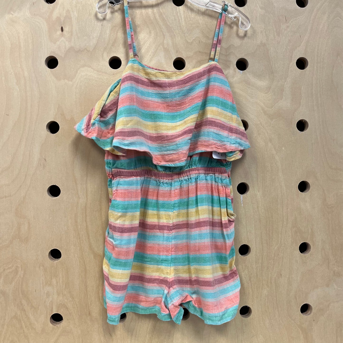 Colorful Striped Flowy Romper