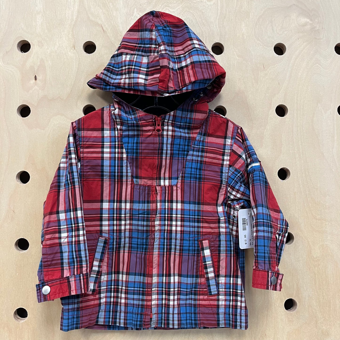 Red + Blue Plaid Jacket