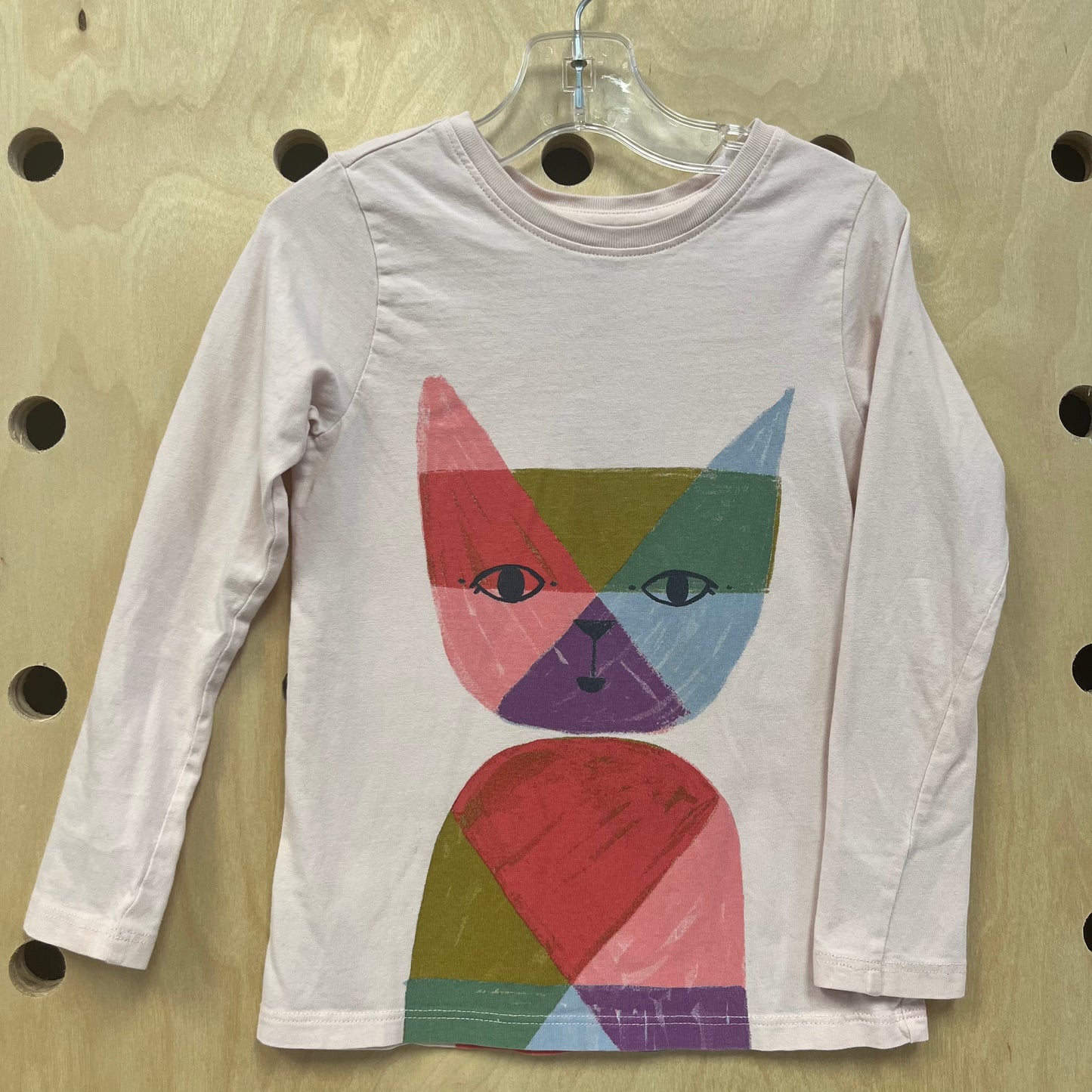 Pink Colorful Kitten LS Tee