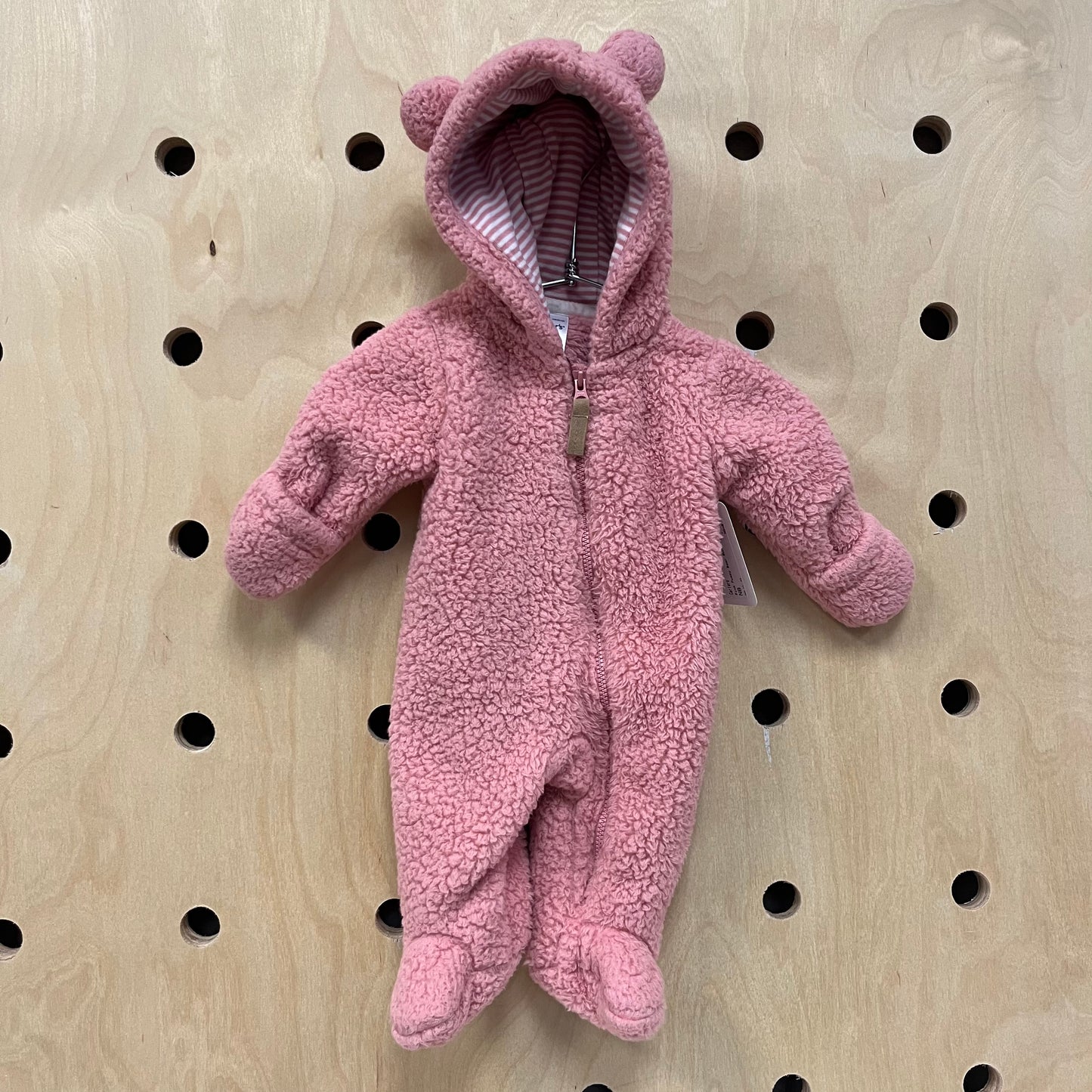 Pink Fuzzy Bear Bunting