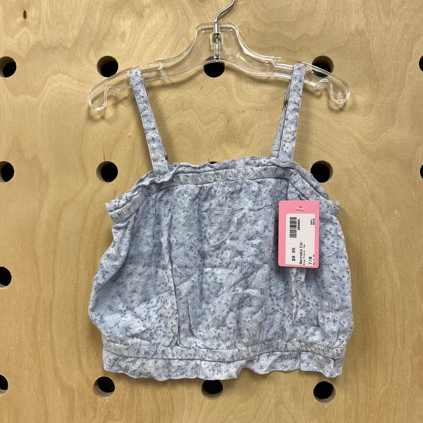 Blue Floral Top