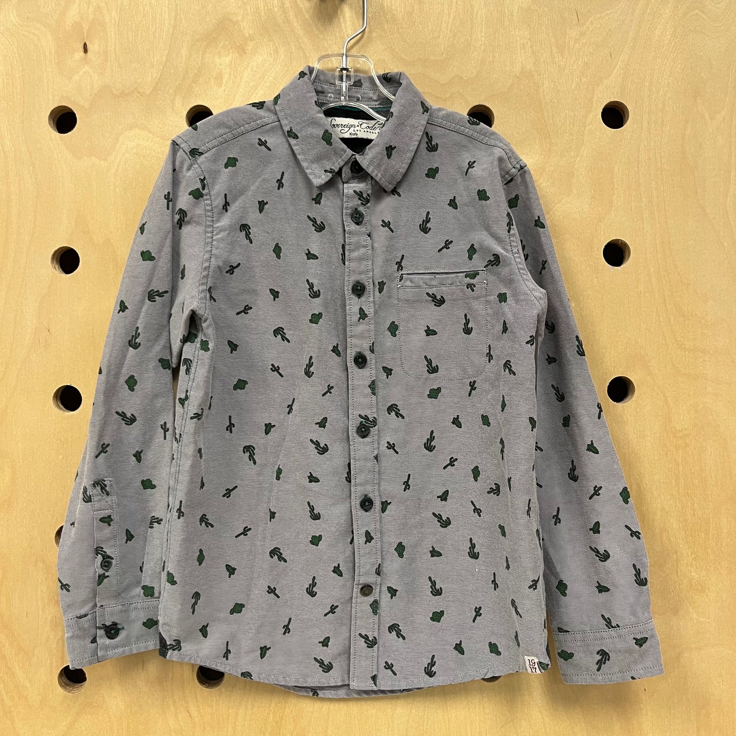 Chambray Cacti Button Up Shirt