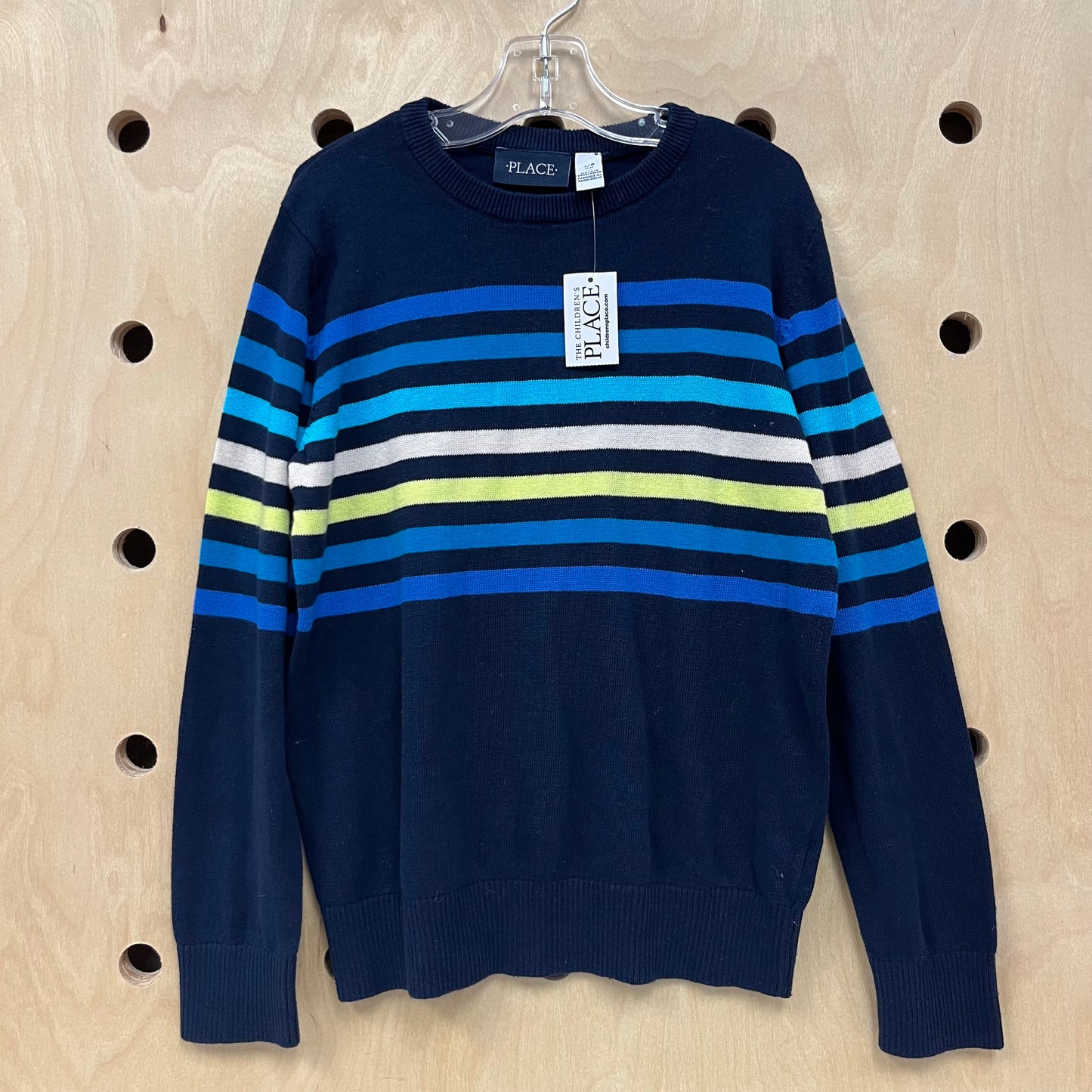 Blue Striped Knit Sweater NEW!