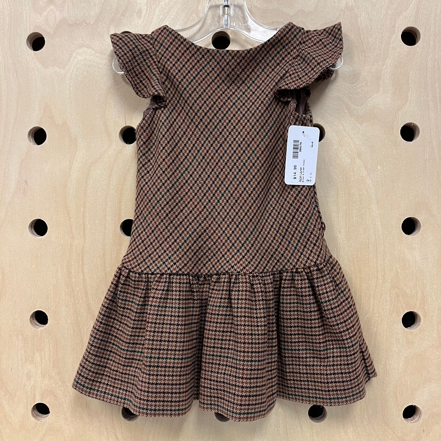 Brown & Green Dress