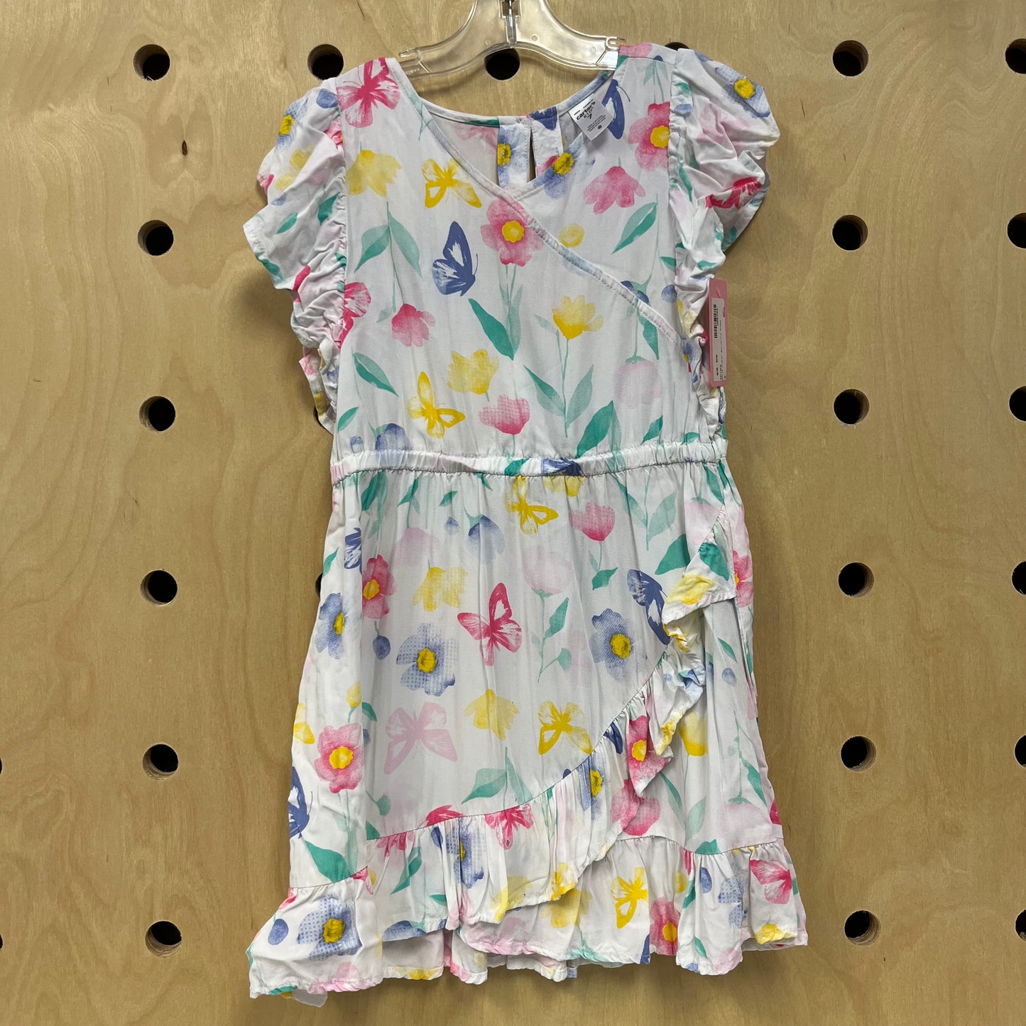 White Floral Butterfly Dress