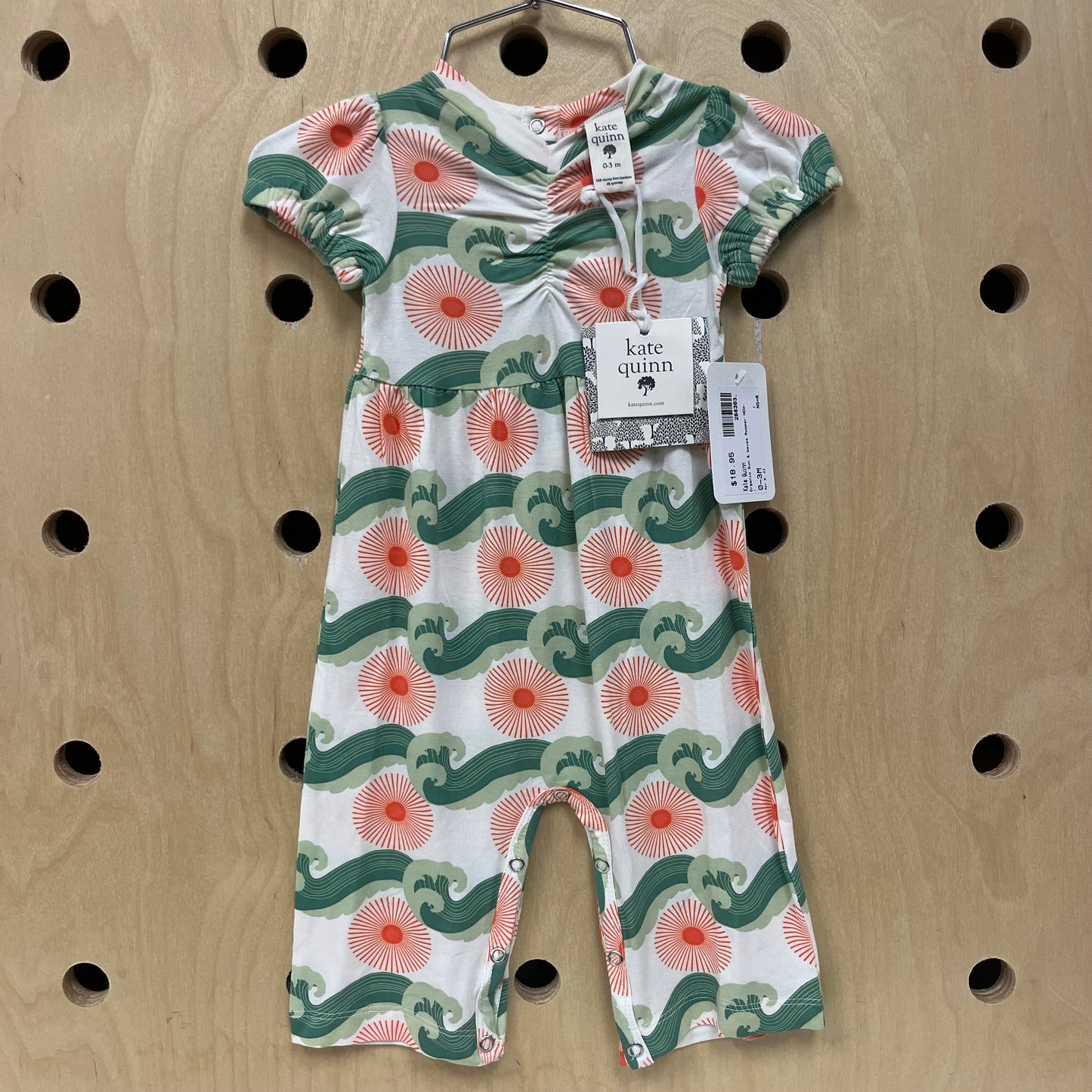Organic Sun & Waves Romper NEW!
