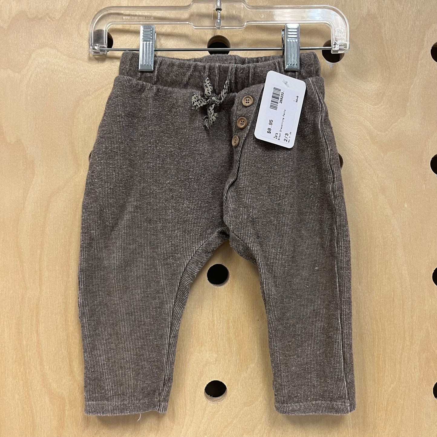 Brown Drawstring Pants