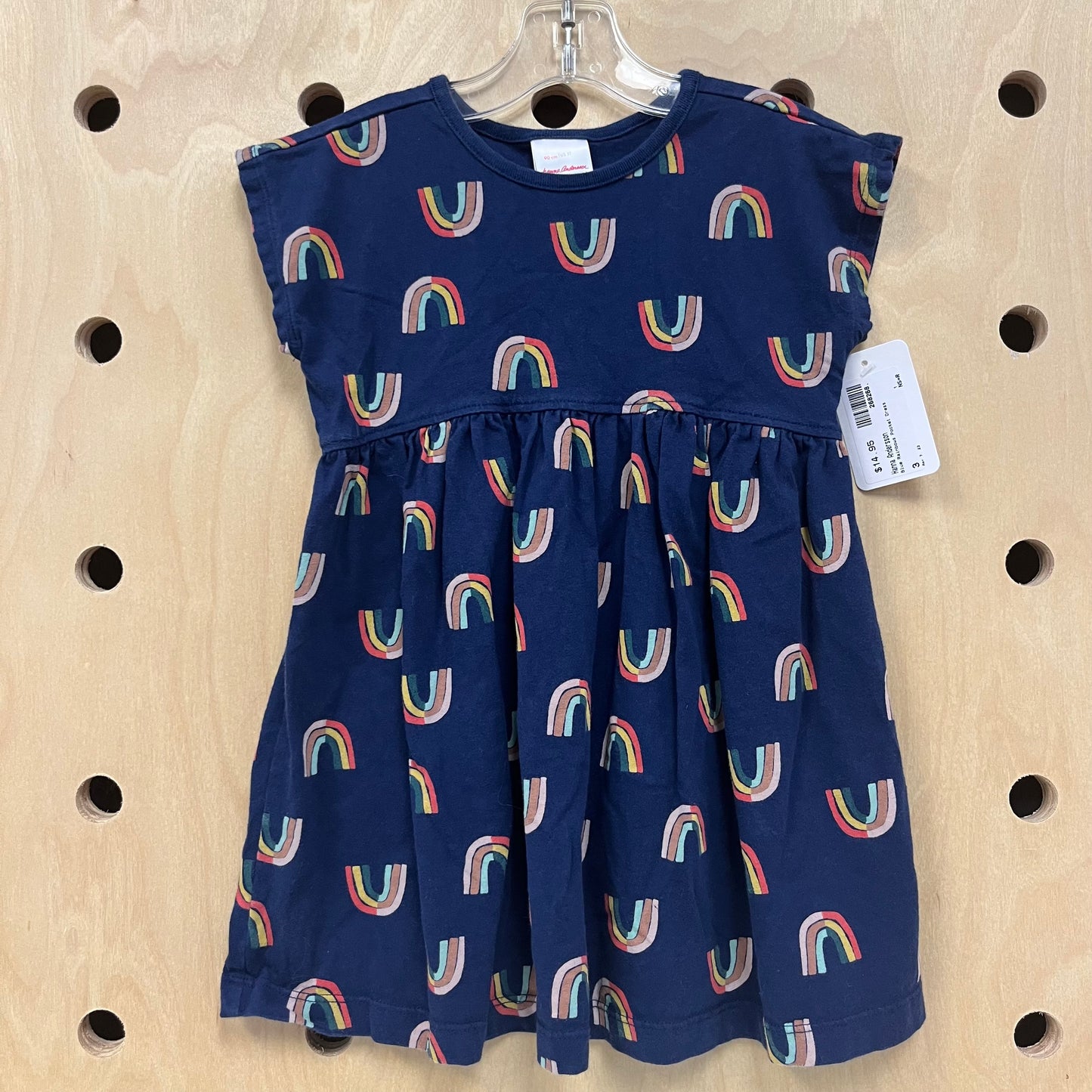 Blue Rainbows Pocket Dress