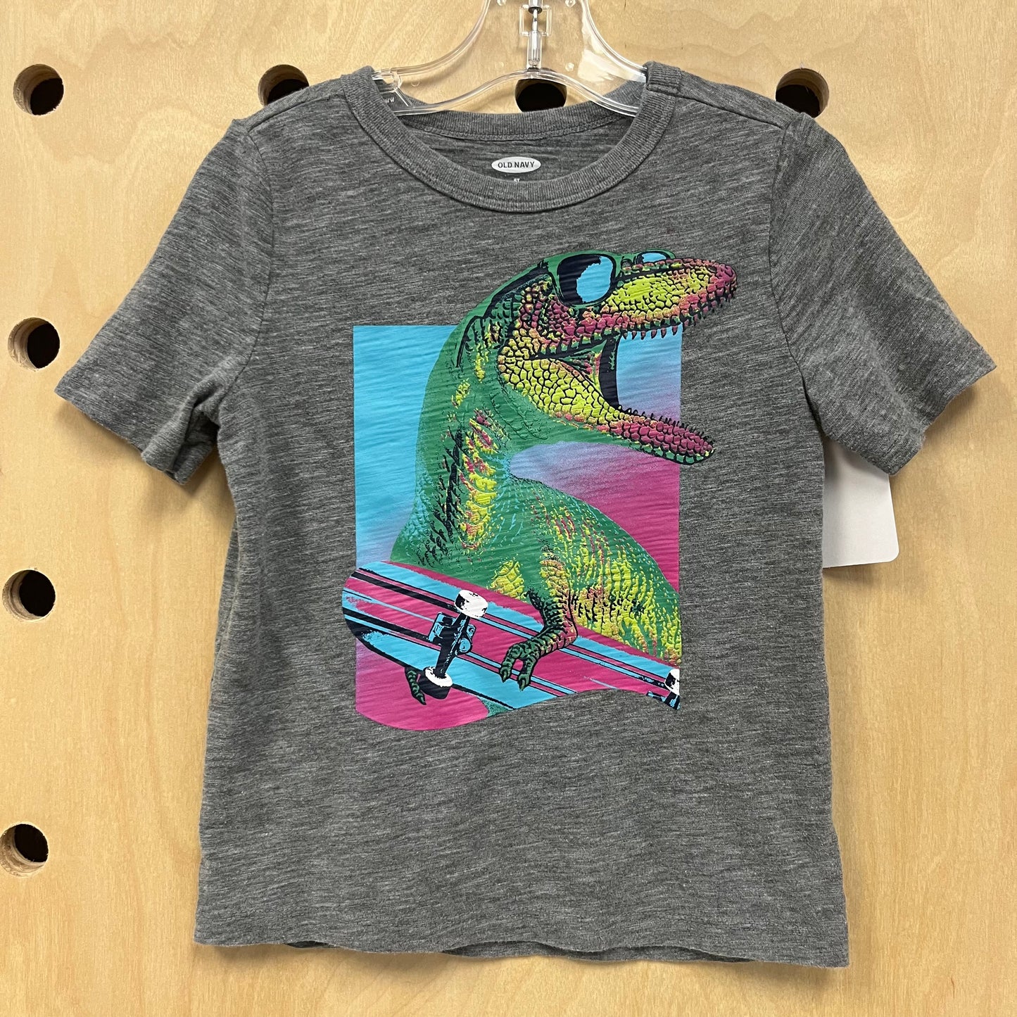 Grey Skate Rex Tee