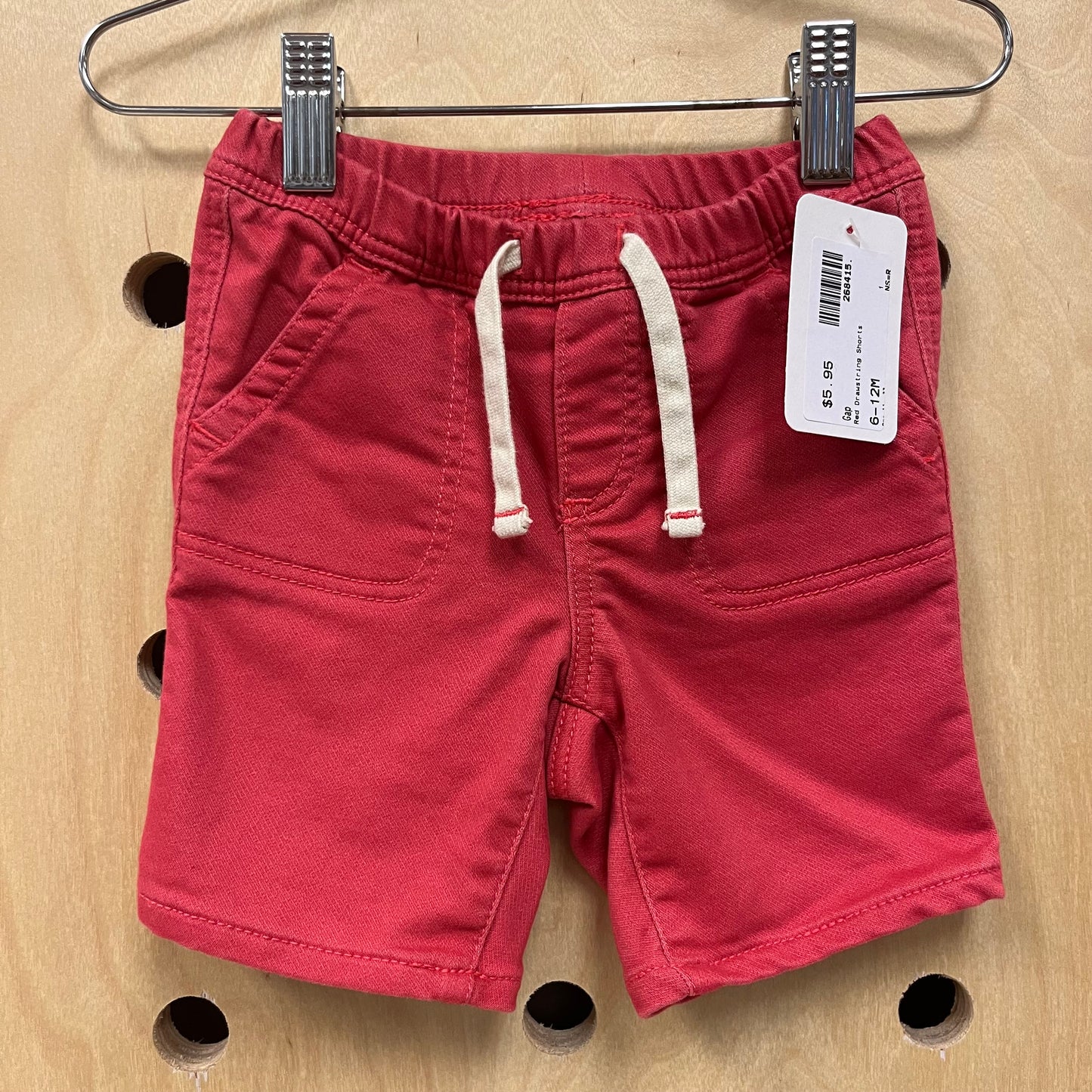 Red Drawstring Shorts