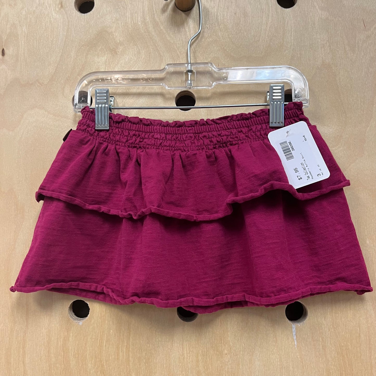 Raspberry Ruffle Skirt