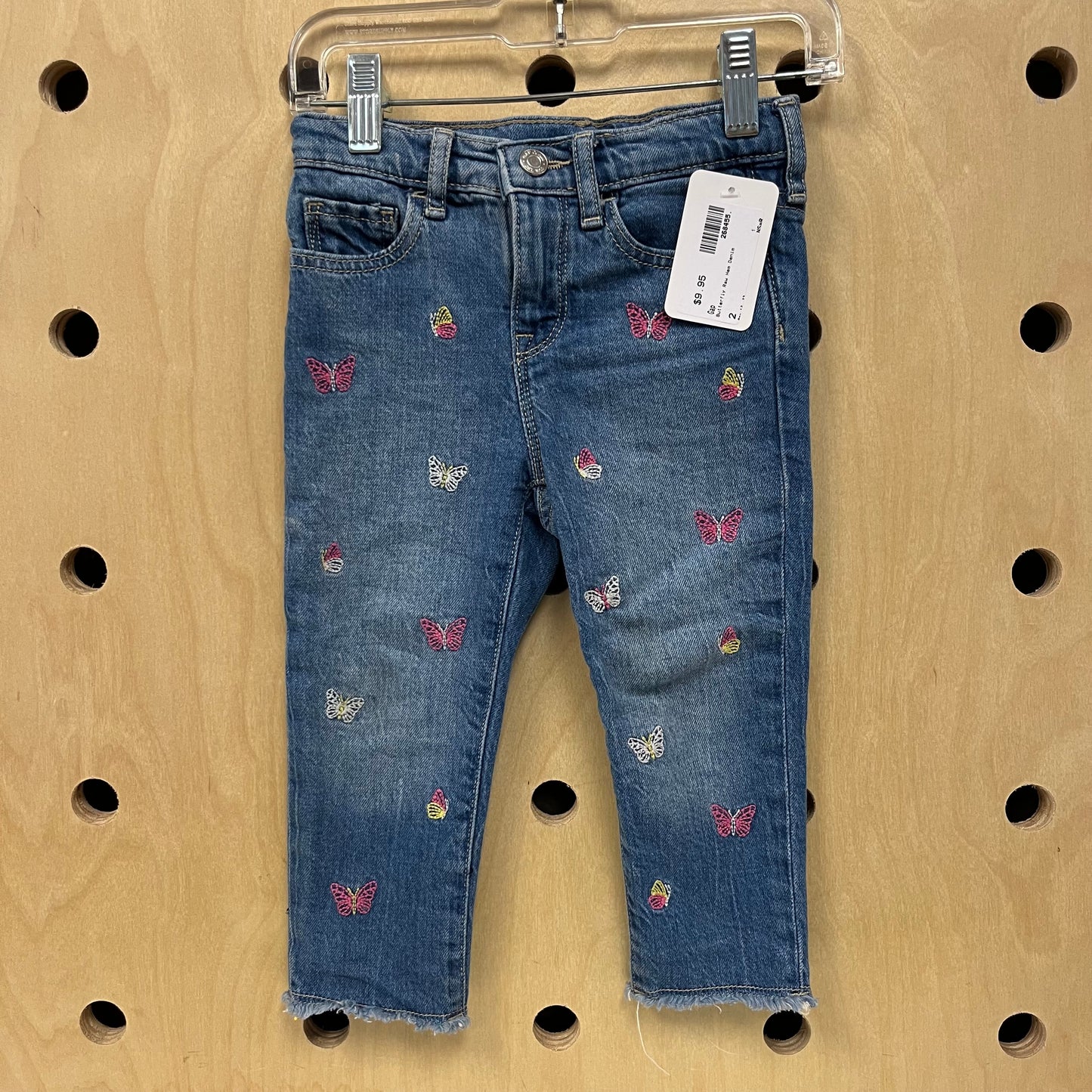 Butterfly Raw Hem Denim