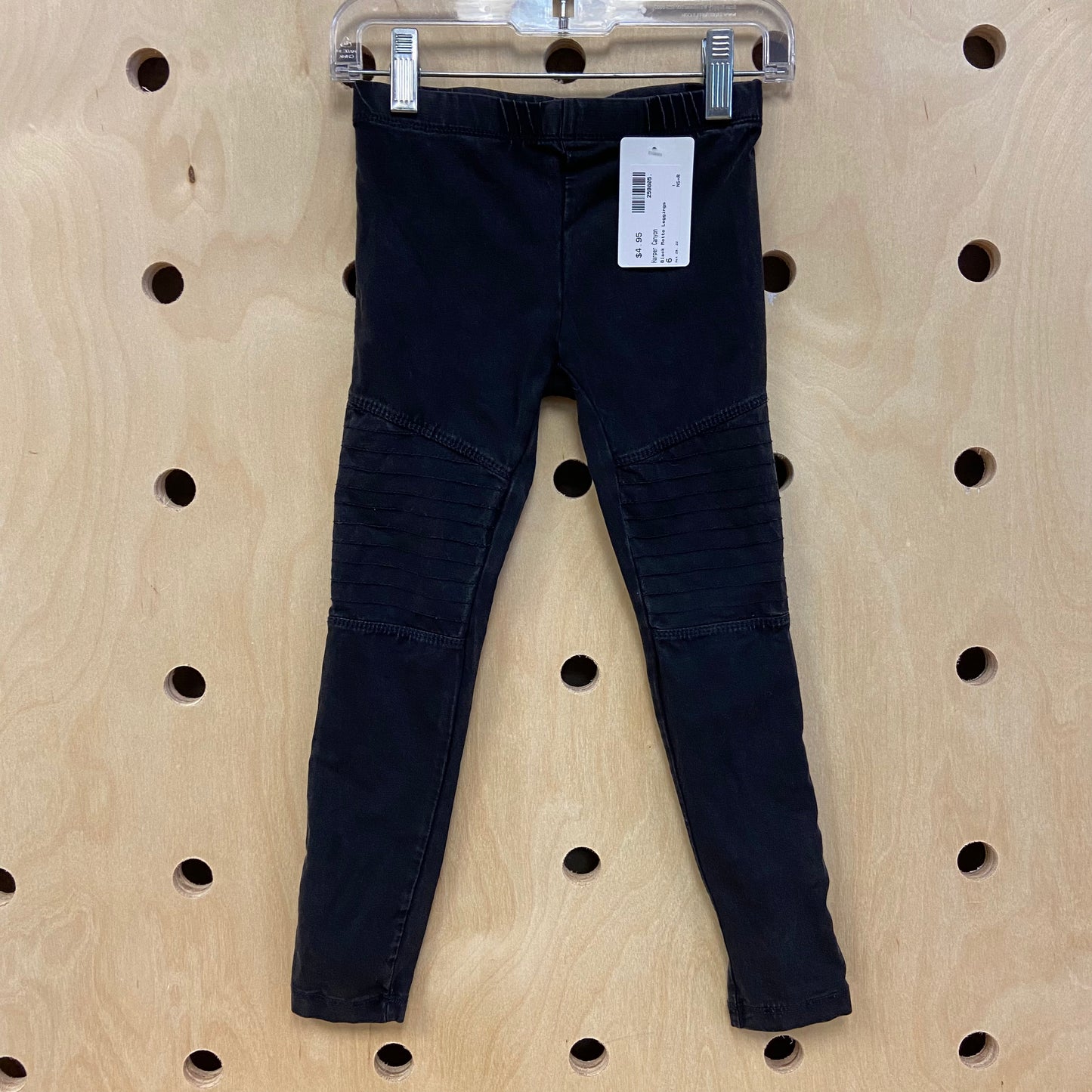 Black Motto Leggings