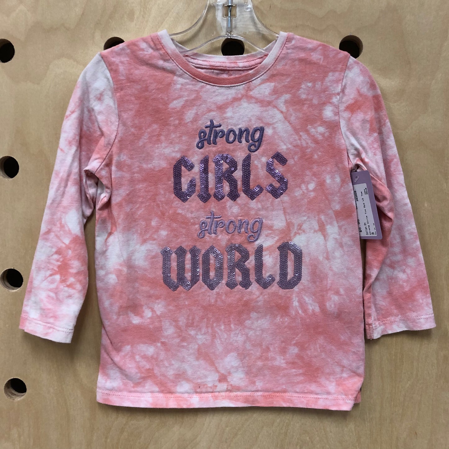 Strong Girls Tie Dye LS Tee