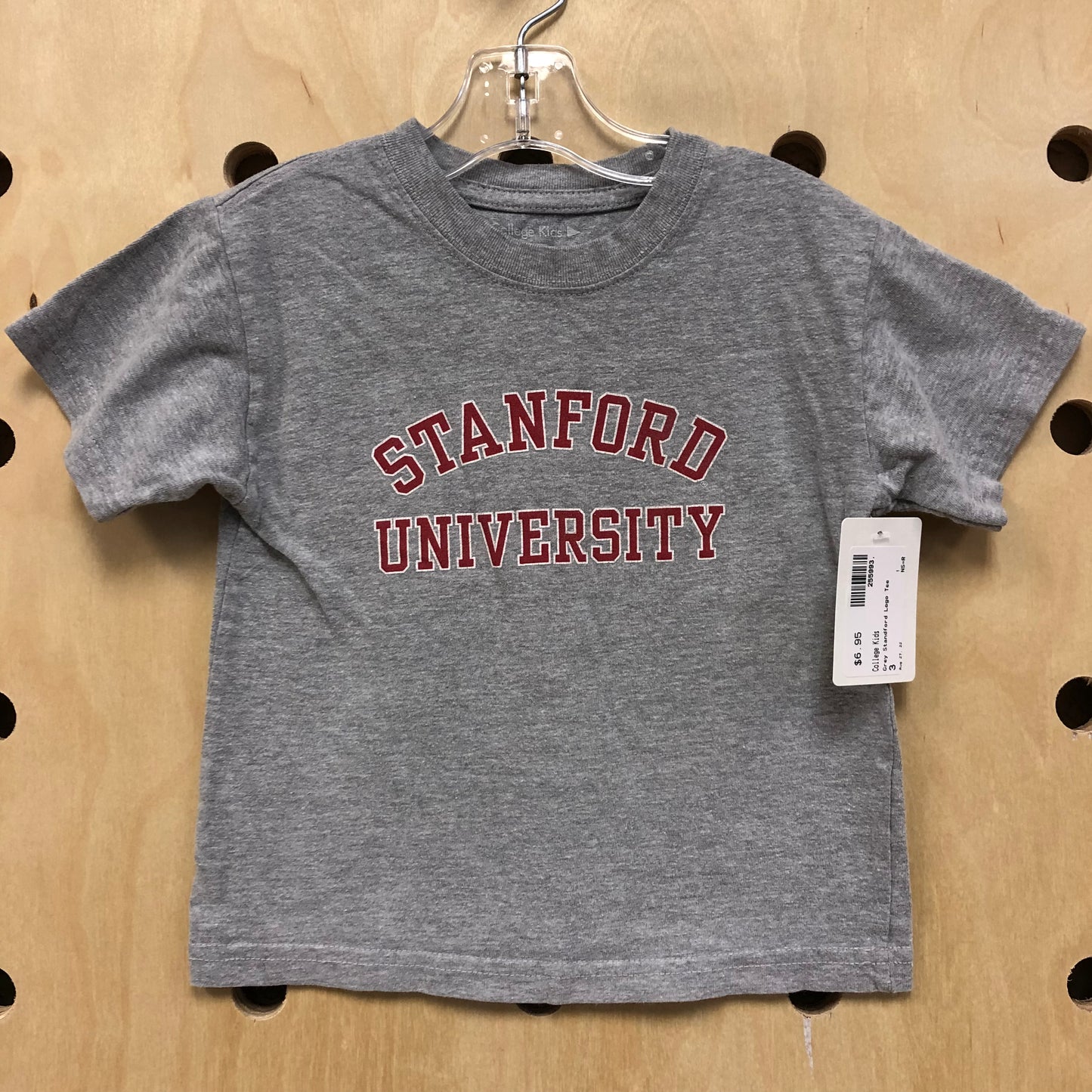 Grey Stanford Logo Tee