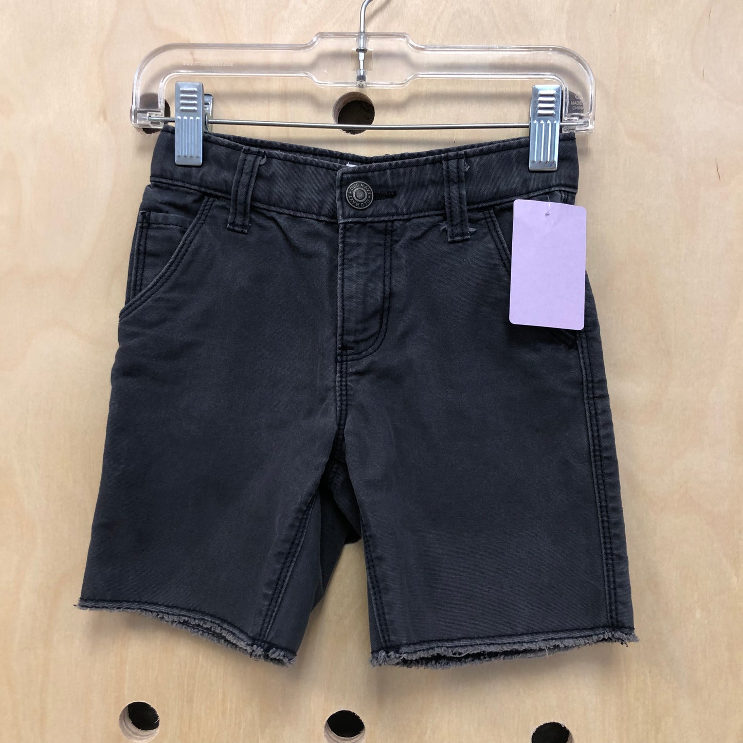 Grey Denim Shorts