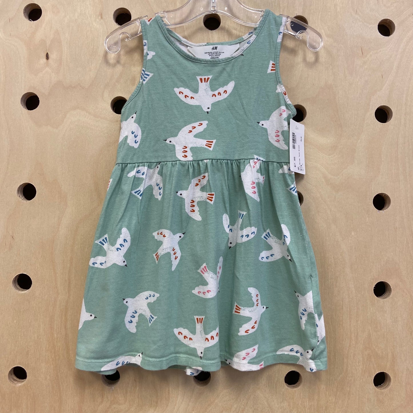 Mint Birds Tank Dress