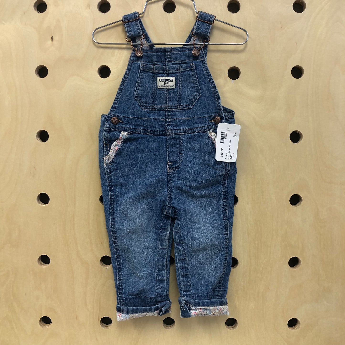 Floral Lined Overalls