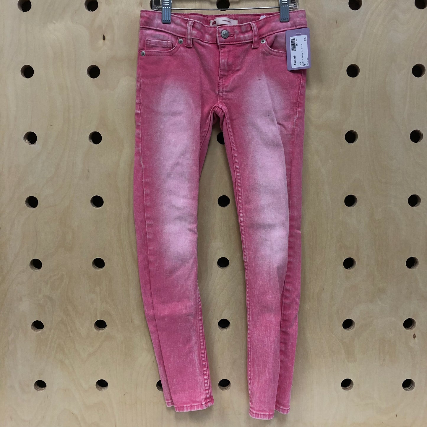 Pink + White 711 Denim