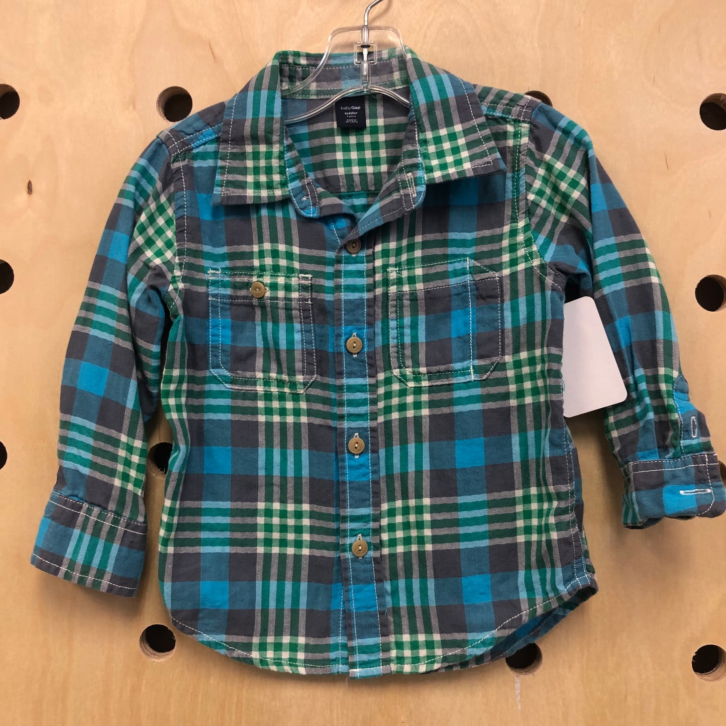 Blue + Green Flannel