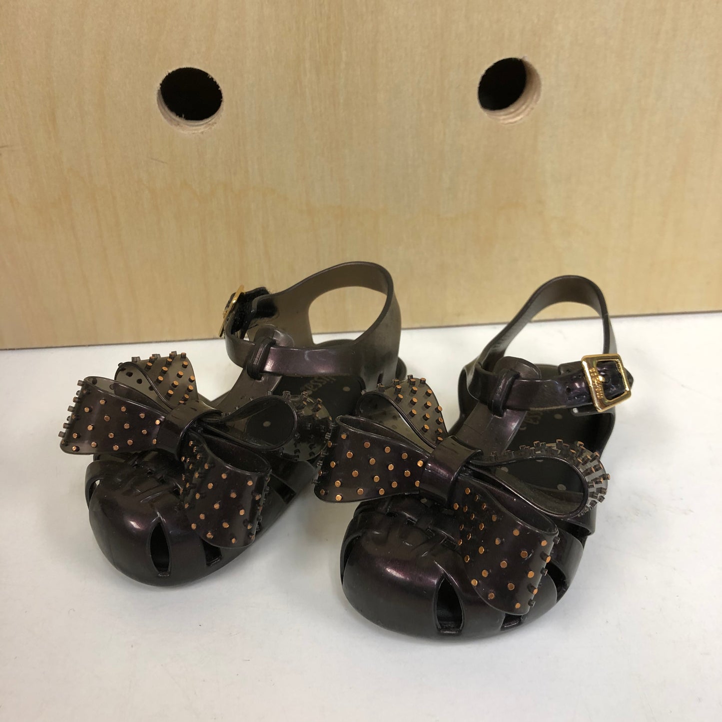 Grey + Rose Gold Sandals