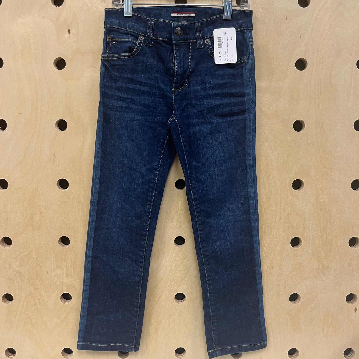 Dark Wash Slim Straight Denim