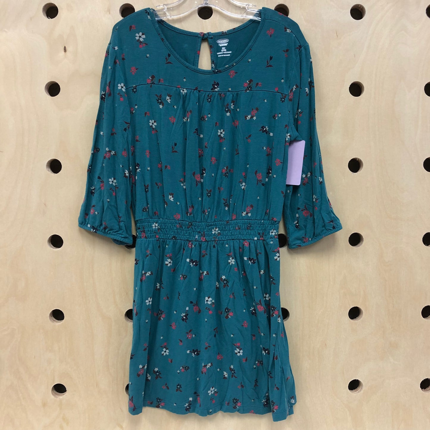 Teal Floral Dress