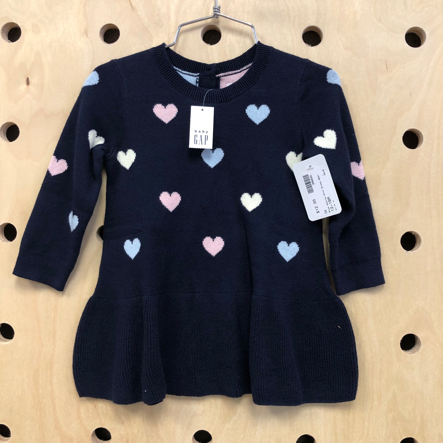 Blue Hearts Knit Dress NEW!