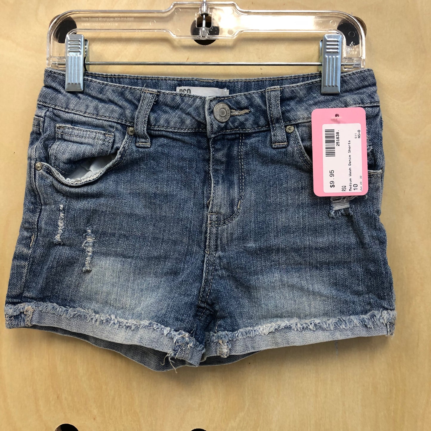 Medium Wash Denim Shorts