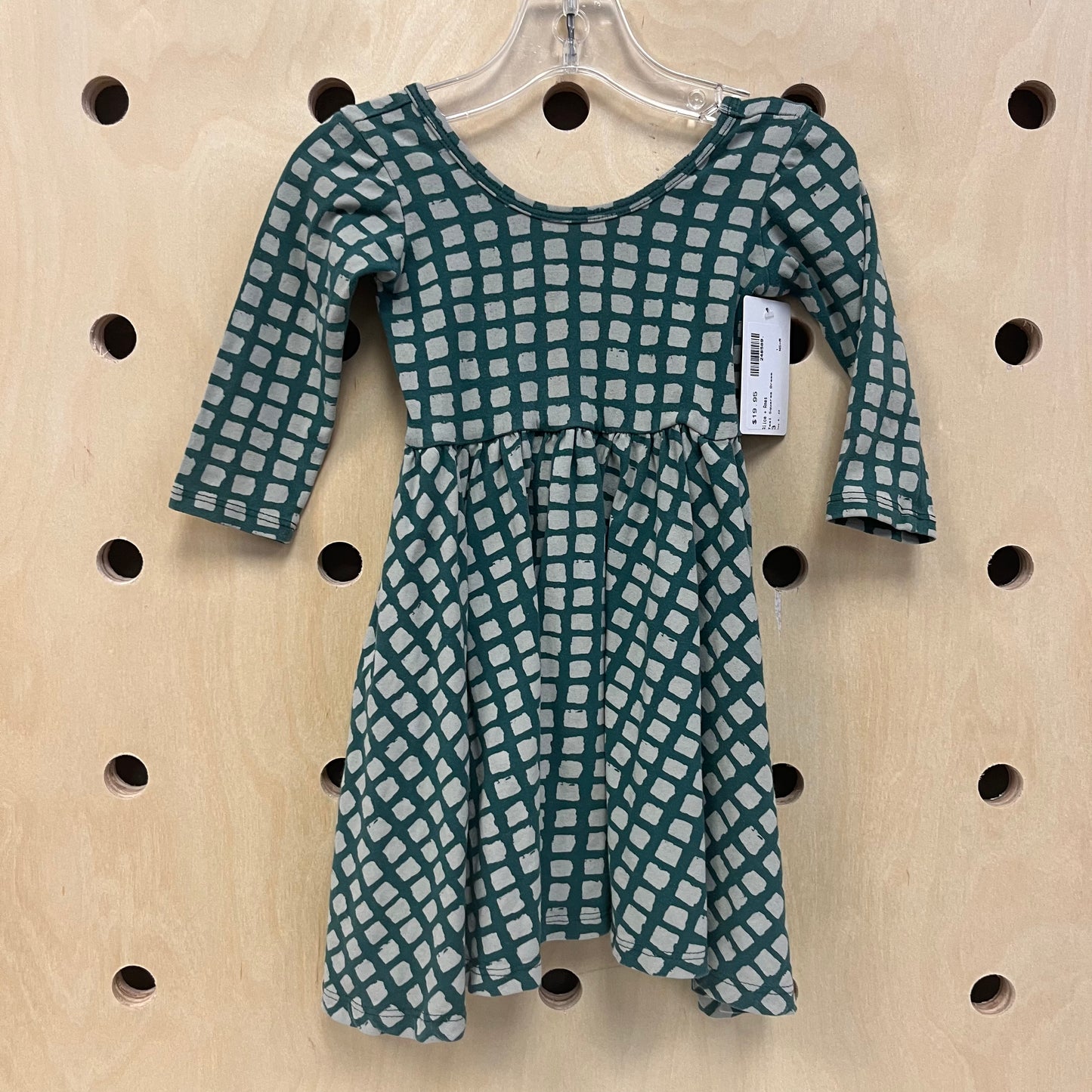 Teal Squares Dress