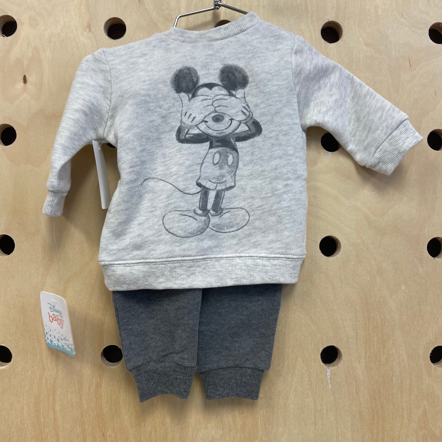 Cream & Grey Mickey Outfit NEW