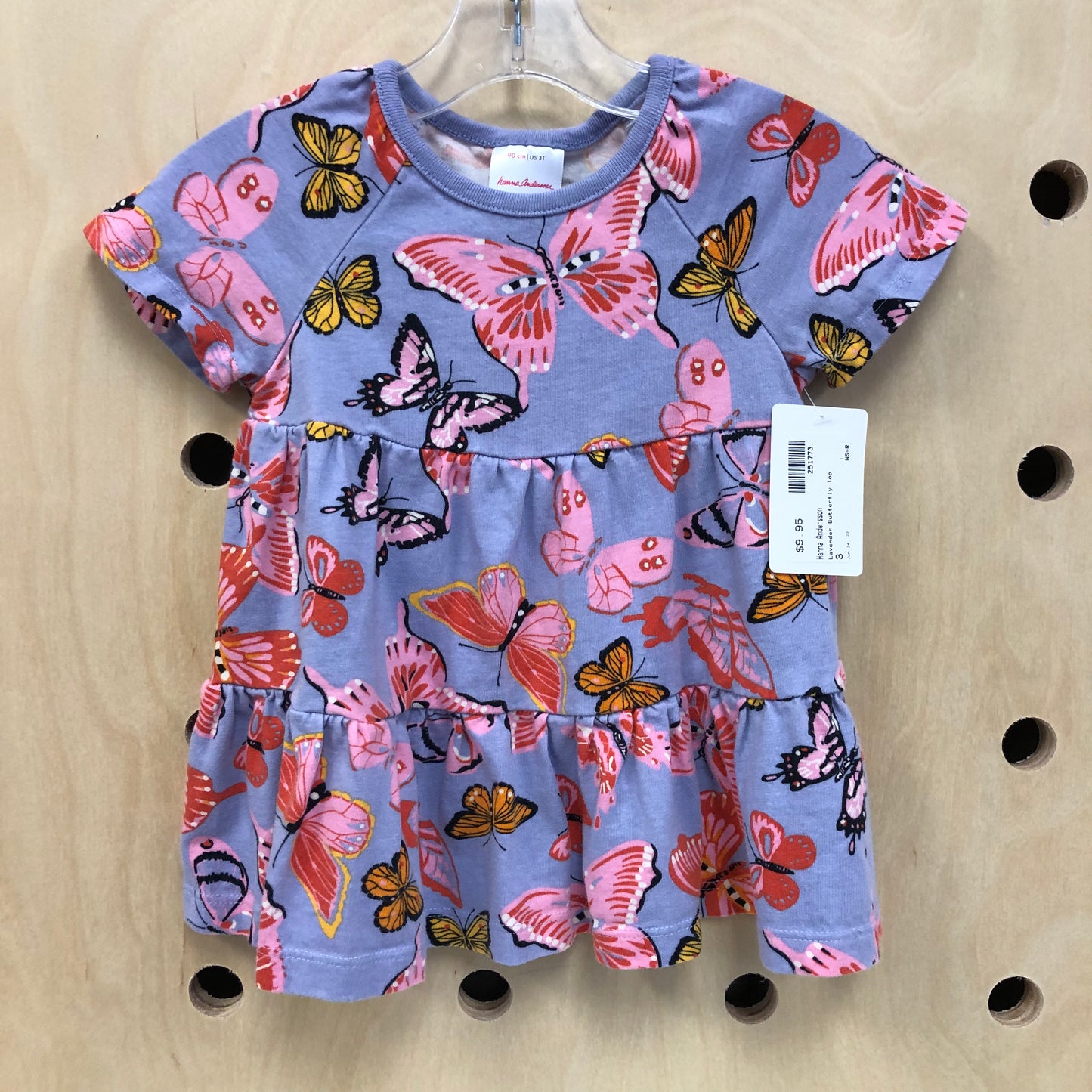 Lavender Butterfly Top