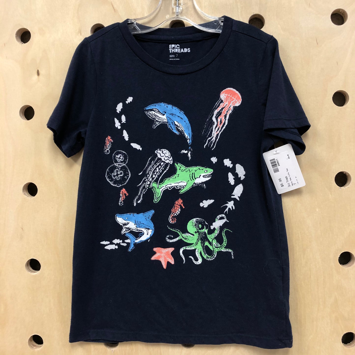 Navy Sea Life Tee