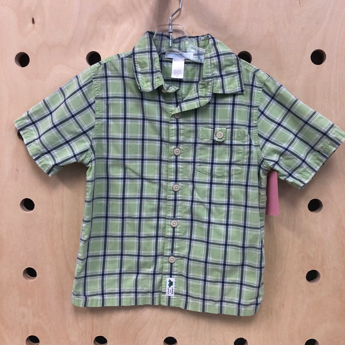 Green Plaid Button Up Shirt