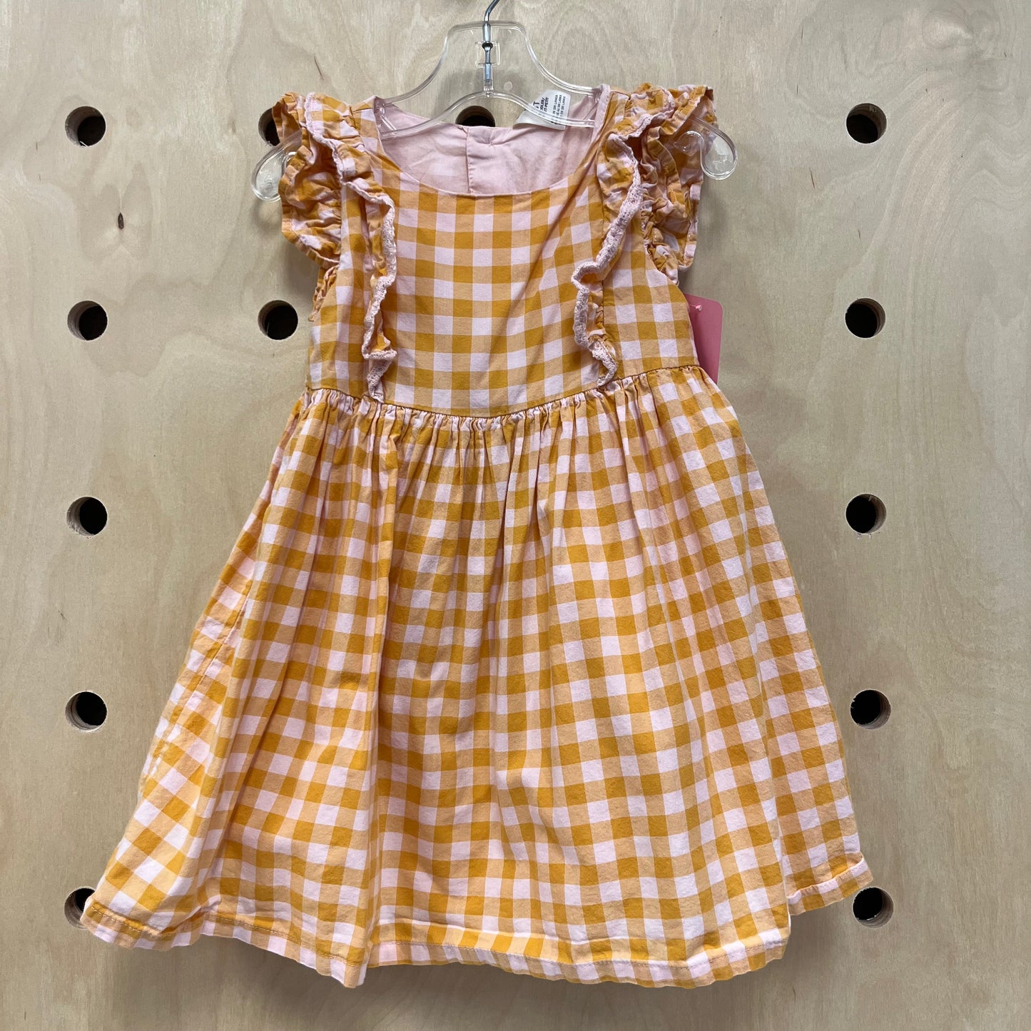 Yellow Plaid Dress