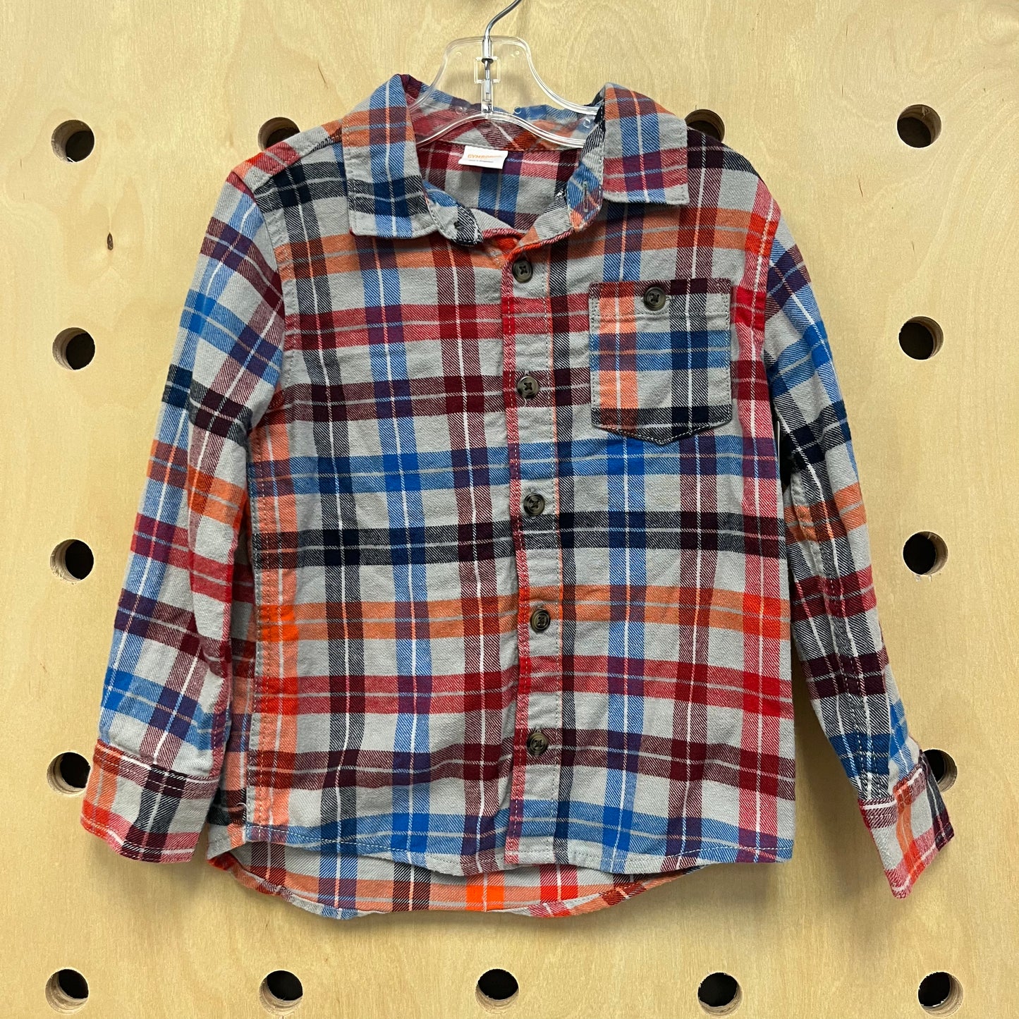 Grey/Multi Color Plaid Flannel