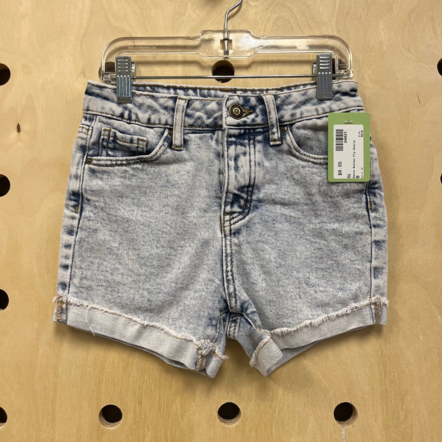 Denim Button Fly Shorts