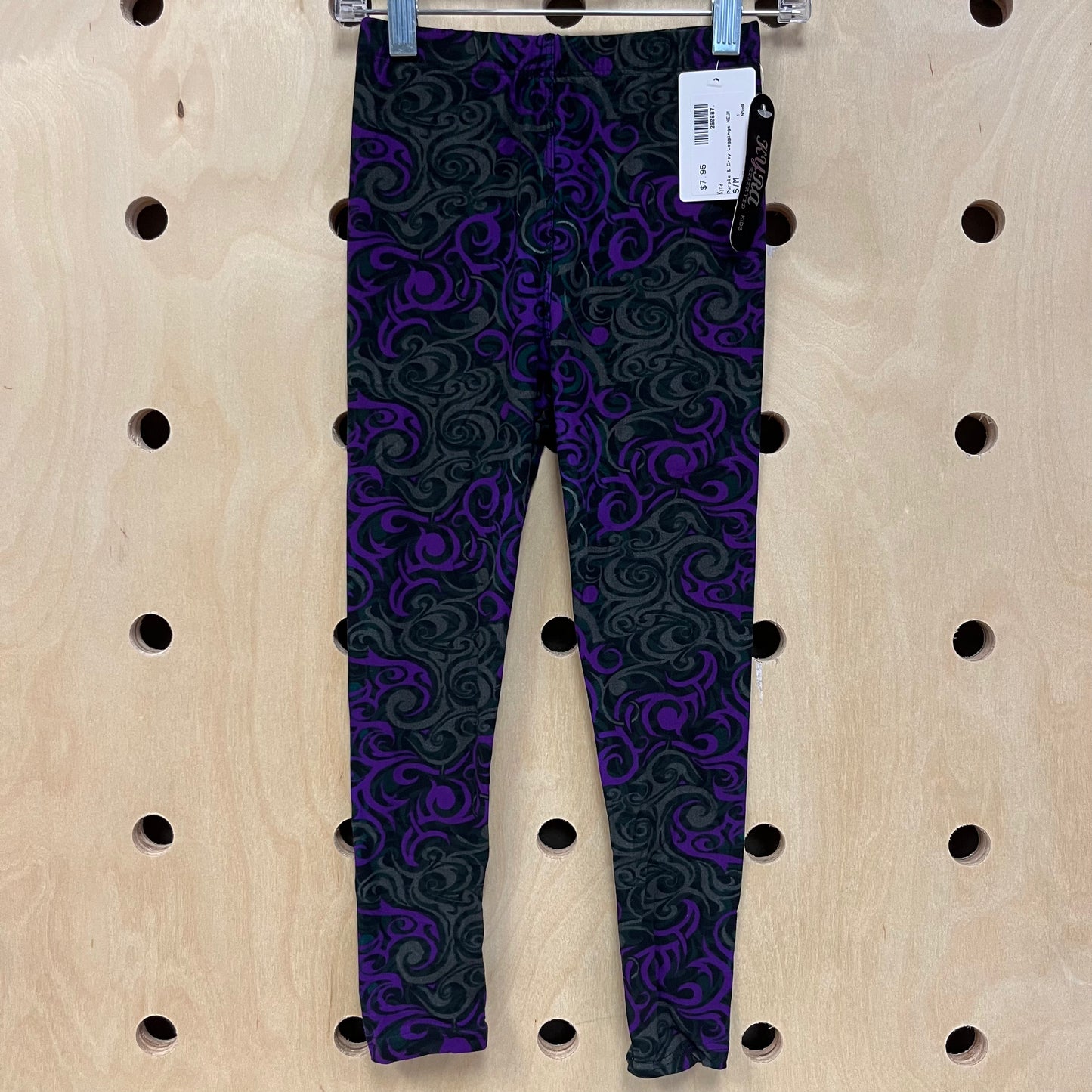 Purple & Grey Leggings NEW!