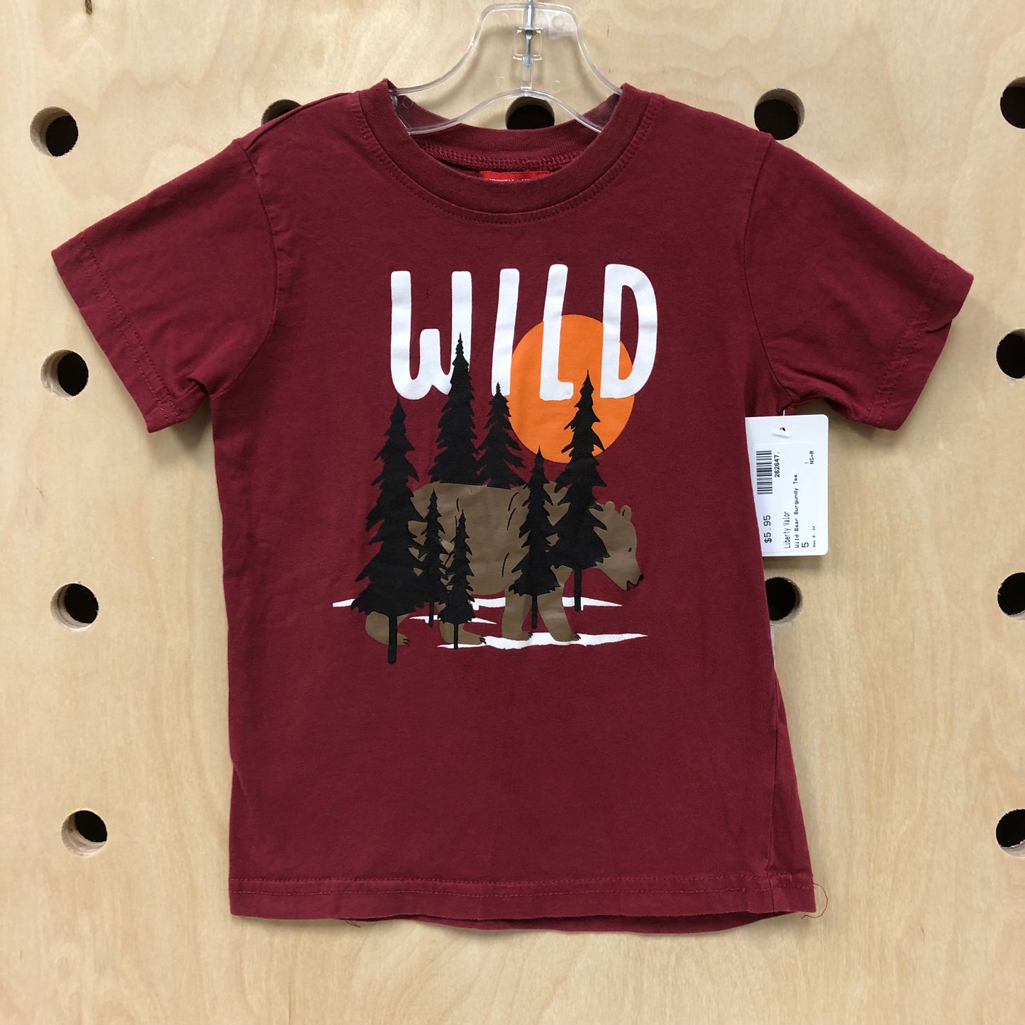 Wild Bear Burgundy Tee