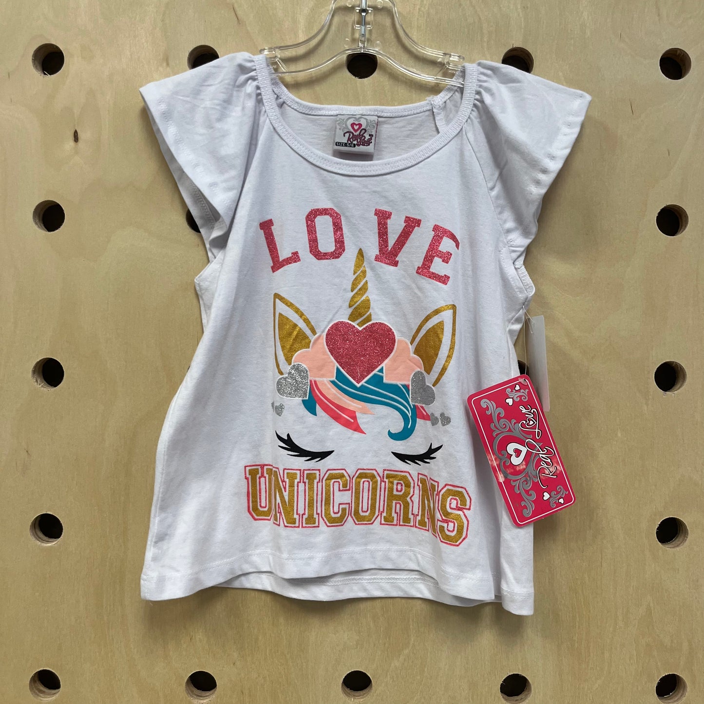 White Love Unicorn Tee NEW!