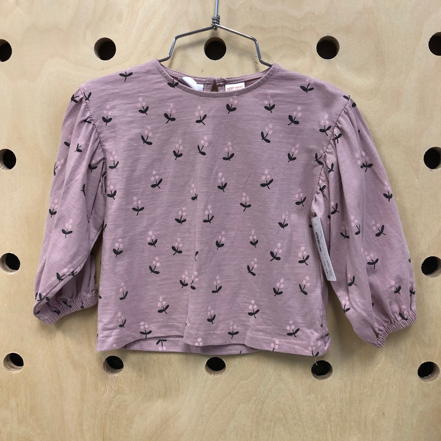 Lavender & Grey Floral Top