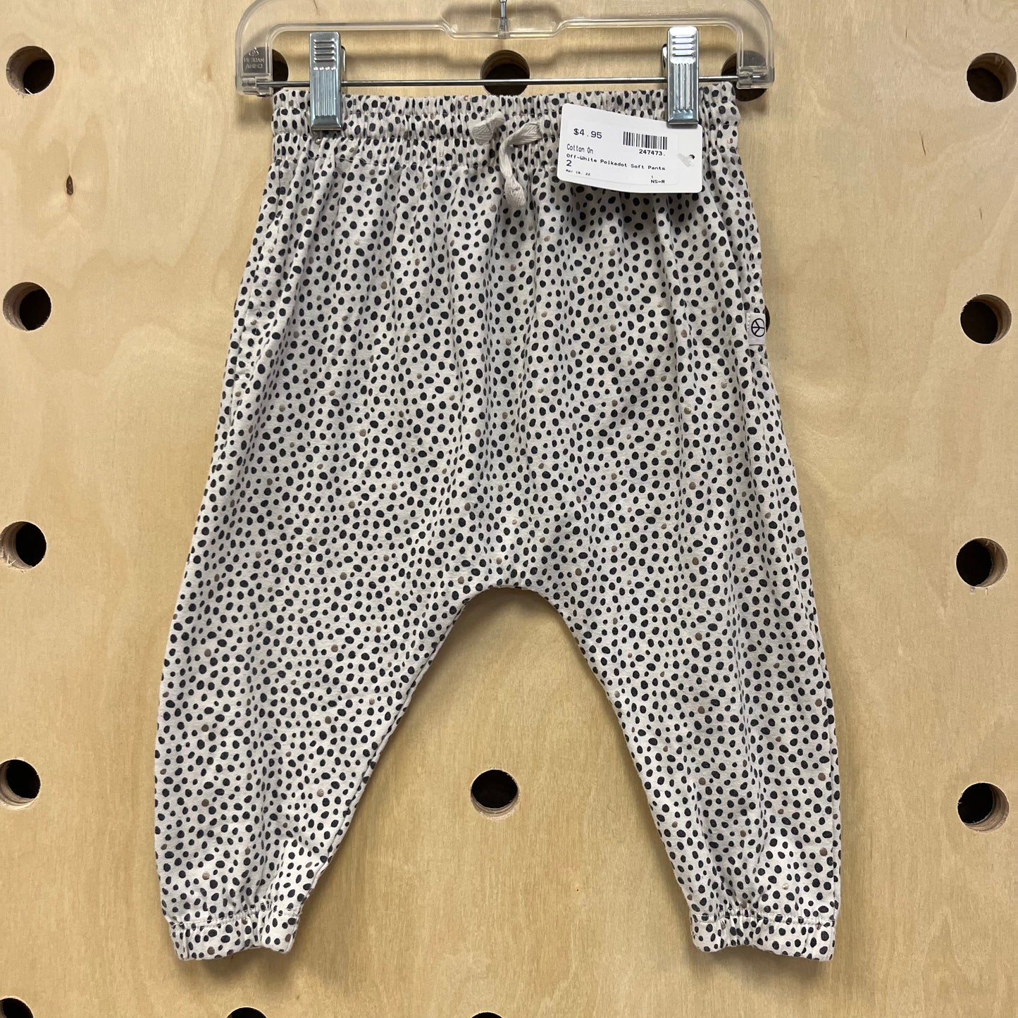 Off-White Polkadot Soft Pants