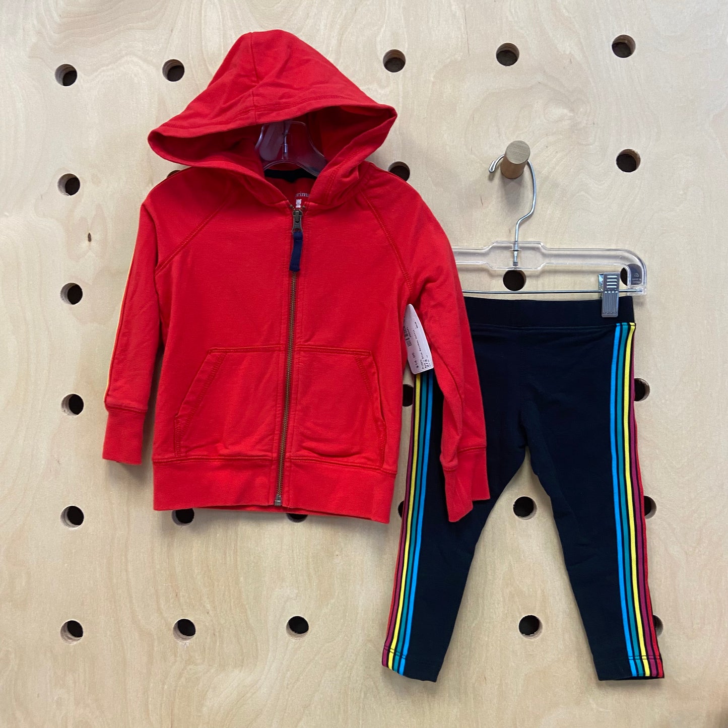 Red + Blue Rainbow Outfit