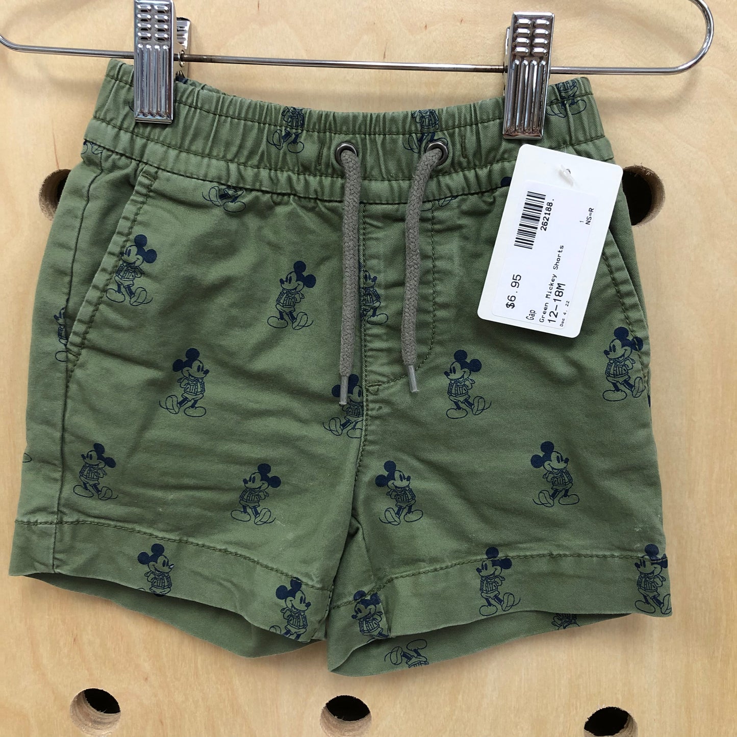 Green Mickey Shorts