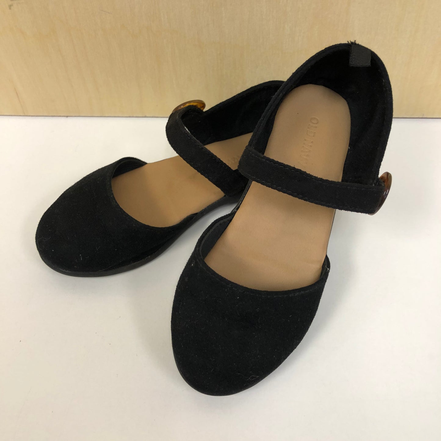 Black Suede-Like Flats