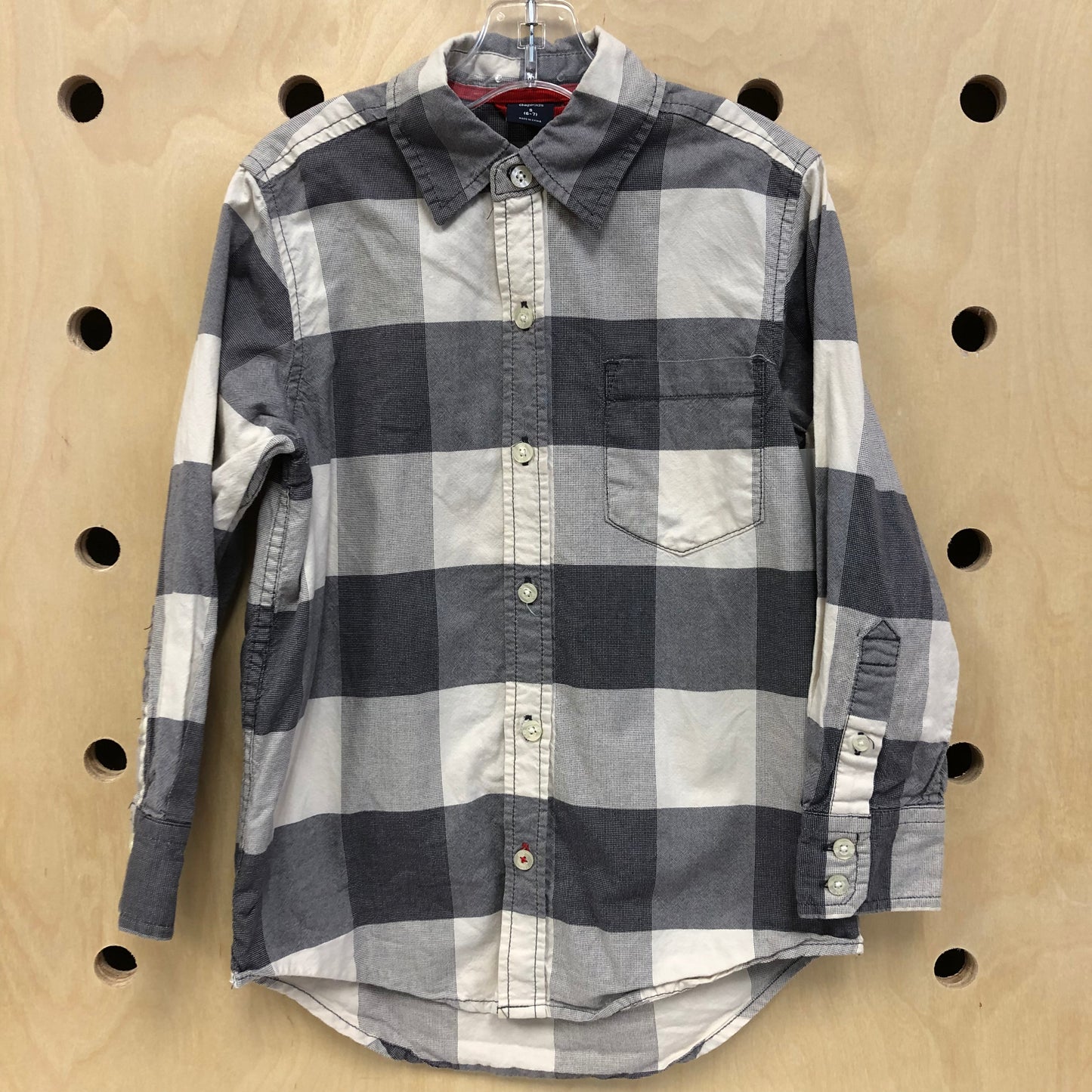 Blue + White Button Up Shirt